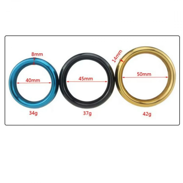 Pipeworks Metal Cock Rings - Assorted Colours - Image 2