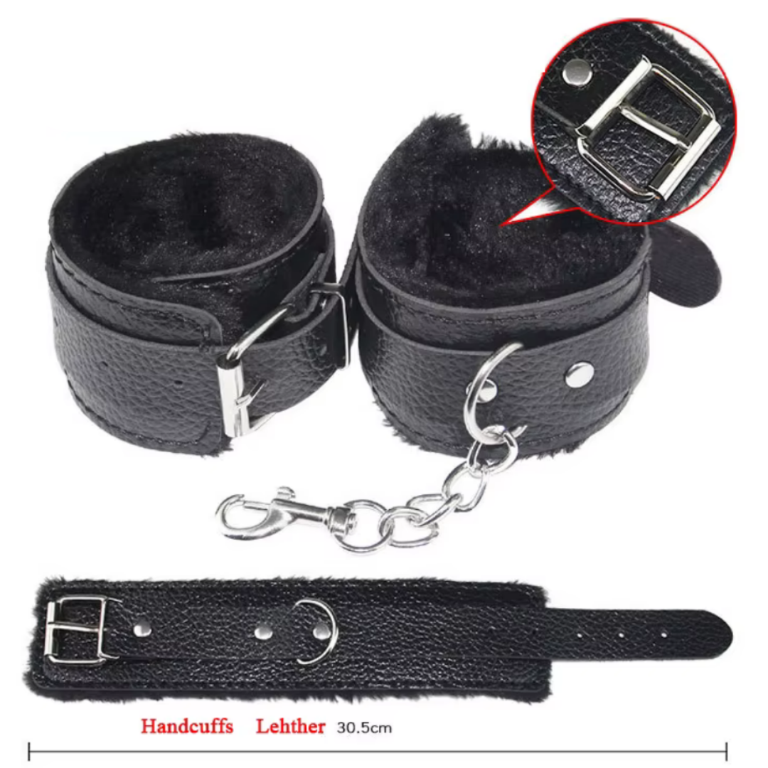 Bondage Restraint & Play Kit 7pcs BDSM Black (SKU 237) - Image 3